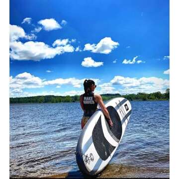 Roc Inflatable Stand Up Paddle Boards with Premium SUP Paddle Board Accessories, Wide Stable Design,...