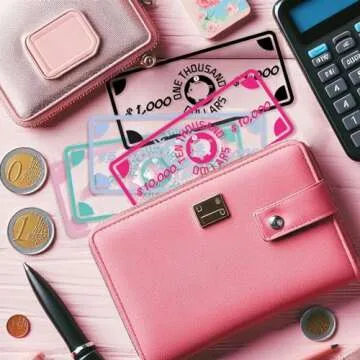 Threehoney 50 Pcs Pig Cash Stuffing Placeholder for Envelopes Binder Pocket Cash Stuffing Placeholder Place Holder for 100 Envelopes Money Saving Challenge