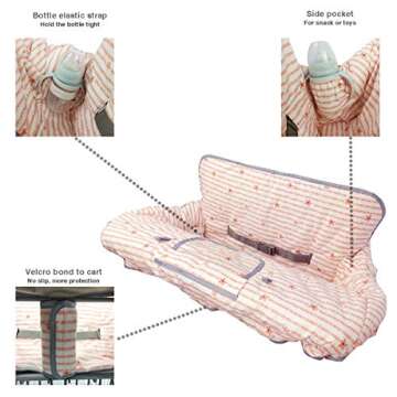 Shopping Cart Cover for Baby with Pillow, Comfortable, Fun