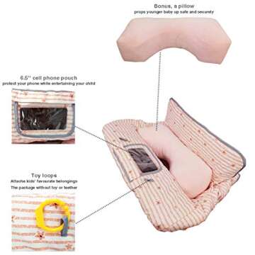 Shopping Cart Cover for Baby with Pillow, Comfortable, Fun