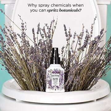 Poo-Pourri Lavender Vanilla Before You Go Toilet Spray 2 Ounce, Tropical Hibiscus 1.4 Ounce and Travel Size Disposable Spritzer