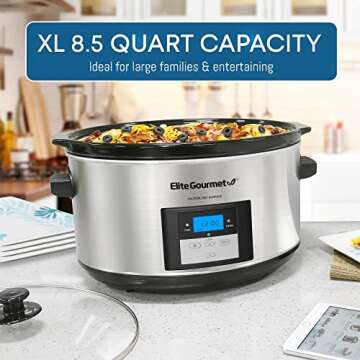 MST-900D Digital Programmable Slow Cooker for Large Meals