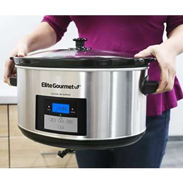 MST-900D Digital Programmable Slow Cooker for Large Meals