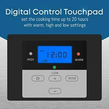 MST-900D Digital Programmable Slow Cooker for Large Meals