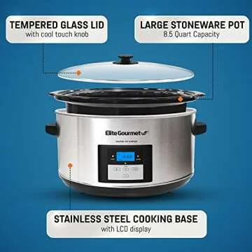 MST-900D Digital Programmable Slow Cooker for Large Meals