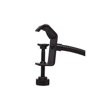 Dragonpad USA 6" Microphone Studio Pop Filter with Clamp (Black)