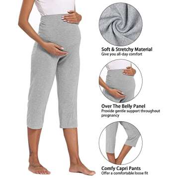 Fitglam Maternity Pants for Pregnancy and Lounge Wear