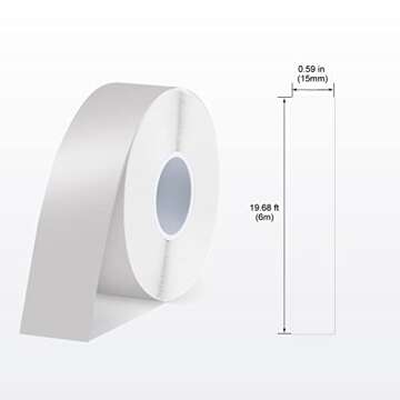 Label Maker Tape SUPVAN E10 Adapted Label Print Paper Refill Size Continous 0.59inx19.68ft Thermal L...