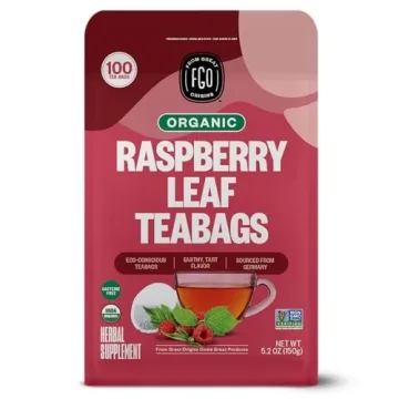 Organic Red Raspberry Leaf Tea - 100 Eco-Conscious Bags | USDA Certified