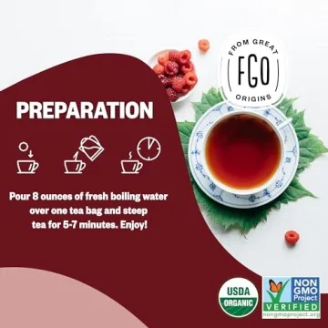USDA Organic Red Raspberry Leaf Tea Bags Eco-Conscious