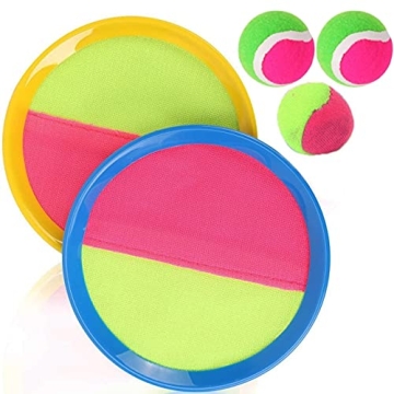 Classic Toss and Catch Sports Set for Kids - Fun Paddles & Balls