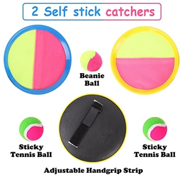 Classic Toss and Catch Sports Set for Kids - Fun Paddles & Balls