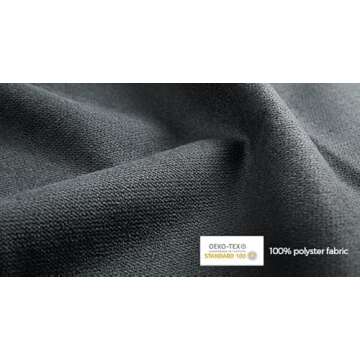 LINSY HOME Sofa Couch, Reversible Sectional Sofa with Storage, Modular Sofa with Chaise for Living Room, Dark Grey