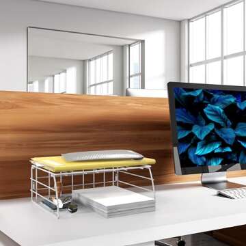 Simple Houseware Wall Door Mount Kitchen Wrap Organizer Rack, White