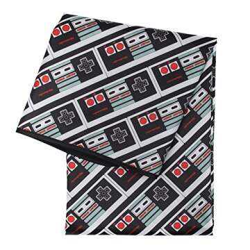 Bumkins Splat Mat, Waterproof, Washable for Floor or Table, Under Highchairs, Art, Crafts, Playtime 42x42 – Gray Chevron