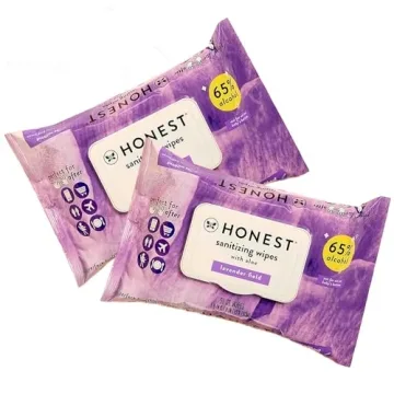 Honest Sanitizing Wipes Aloe Lavender Kills 99% Germs