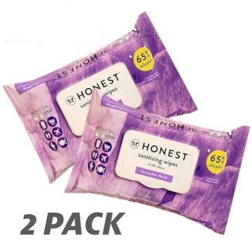 Honest Sanitizing Wipes Aloe Lavender Kills 99% Germs