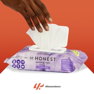 Honest Sanitizing Wipes Aloe Lavender Kills 99% Germs