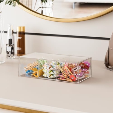 Clear Acrylic Hair Accessories Organizer for Girls