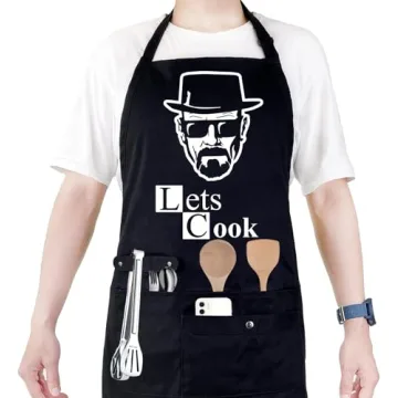 Funny Cooking Chef Apron for Men with Pockets – Creative Gifts for Dad
