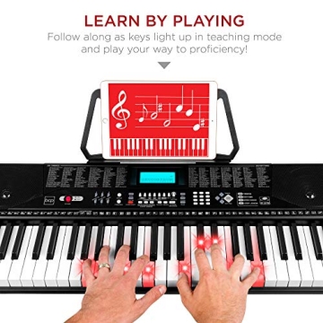 61-Key Electronic Keyboard Piano Set for Beginners