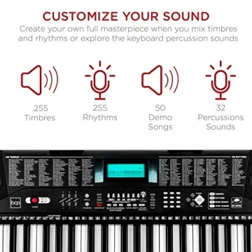 61-Key Electronic Keyboard Piano Set for Beginners