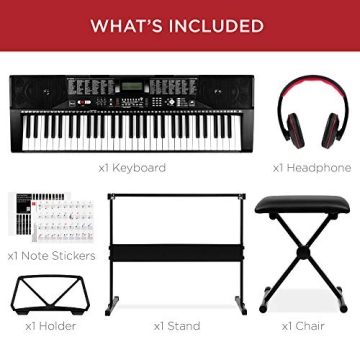 61-Key Electronic Keyboard Piano Set for Beginners