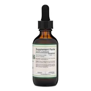 Ashwagandha Organic Drops for Stress Relief (1,200mg, 60 Servings) Ashwagandha Tincture for Adrenal Support and Cortisol Manager (Vegan Safe, Gluten Free, Non-GMO) by Double Wood