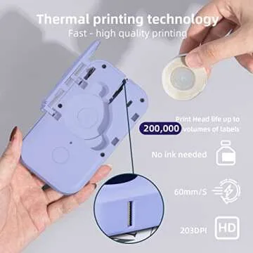 Phomemo D30 Label Maker Portable Bluetooth Thermal Printer