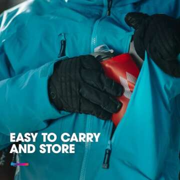 HydraPak Stow - Collapsible Backpacking Water Bottle (350ml, 500ml, 1L) - BPA Free, Ultra Light, Spill-Proof Twist Cap