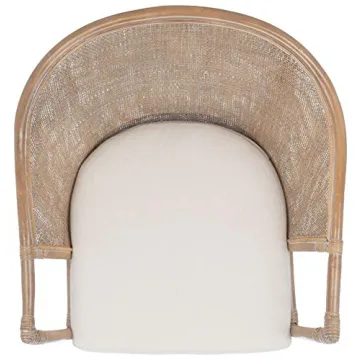 Coastal Style SAFAVIEH Grey Rattan Accent Chair