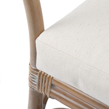 Coastal Style SAFAVIEH Grey Rattan Accent Chair