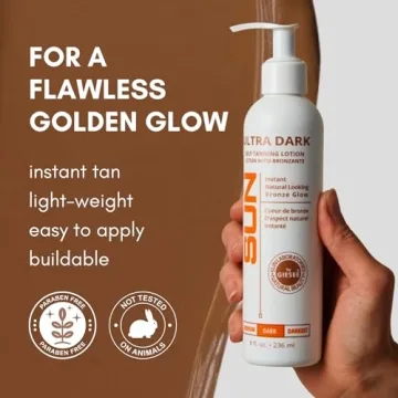 Sun Laboratories Ultra Dark Self Tanning Lotion 8 oz - Instant Glow