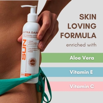 Sun Laboratories Ultra Dark Self Tanning Lotion 8 oz - Instant Glow