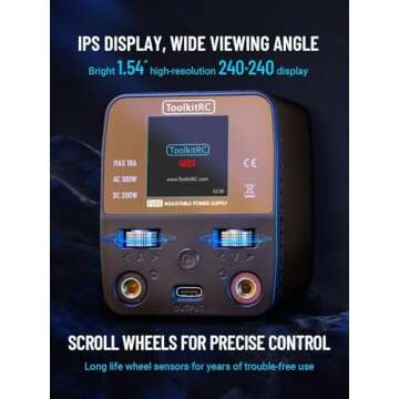 ToolkitRC P200 V2.0 Adjustable Desktop Power Supply 30V 10A