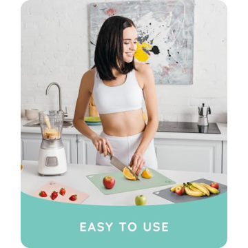 Extra Thick Flexible Cutting Mats - Set of 3 for Kitchen