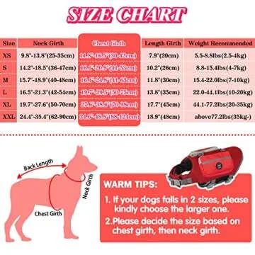 EMUST Life Jacket for Large Dogs with Pockets & Handles