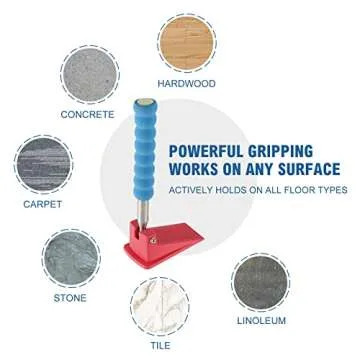 Long Handle Door Stopper Wedge for All Floors - Set of 2