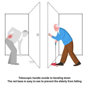 Long Handle Door Stopper Wedge for All Floors - Set of 2