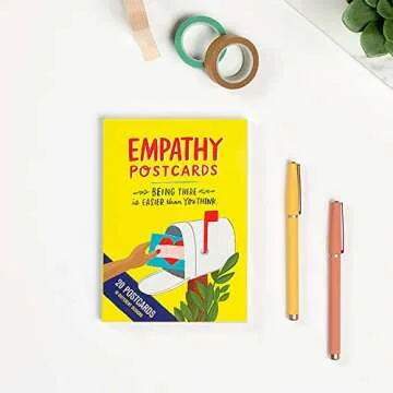 Em & Friends Empathy Postcard Book, 20 Postcards (2 Each 10 Styles), 5 x 7-inches