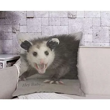 AOYEGO Opossum Throw Pillow Cover for Home Decor