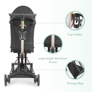 Evolur Roamer Ultra Light One-Hand Fold Stroller