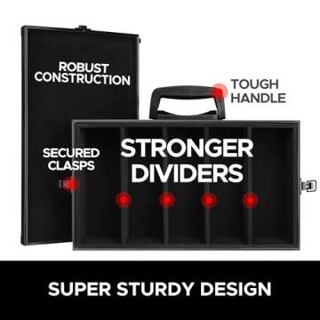 Big Black Metal Box for Card Games - 2500 Capacity