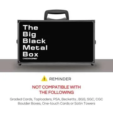 Big Black Metal Box for Card Games - 2500 Capacity