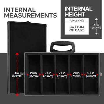 Big Black Metal Box for Card Games - 2500 Capacity