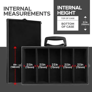 Big Black Metal Box for Card Games - 2500 Capacity
