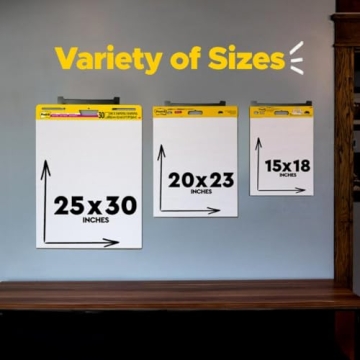 Post-it Super Sticky Easel Pad, 30 Sheets, Great for Classrooms