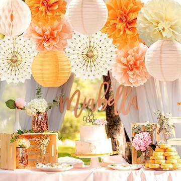 Beige Orange Peach Party Kits for Autumn Celebrations