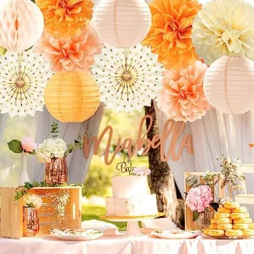 Beige Orange Peach Party Kits for Autumn Celebrations