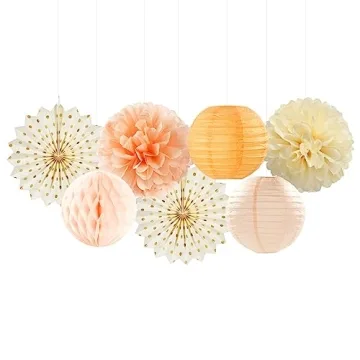 Beige Orange Peach Party Kits for Autumn Celebrations